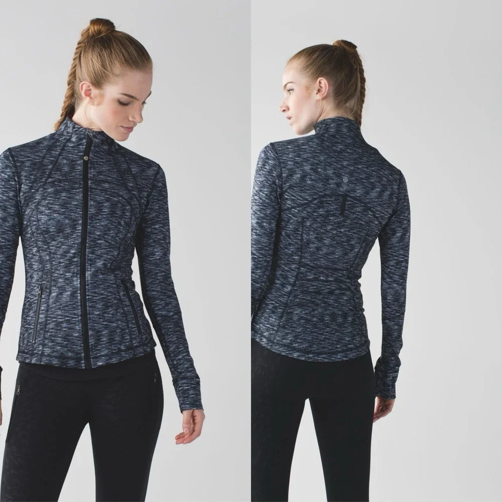 Lululemon Define Jacket Dramatic Static White Black